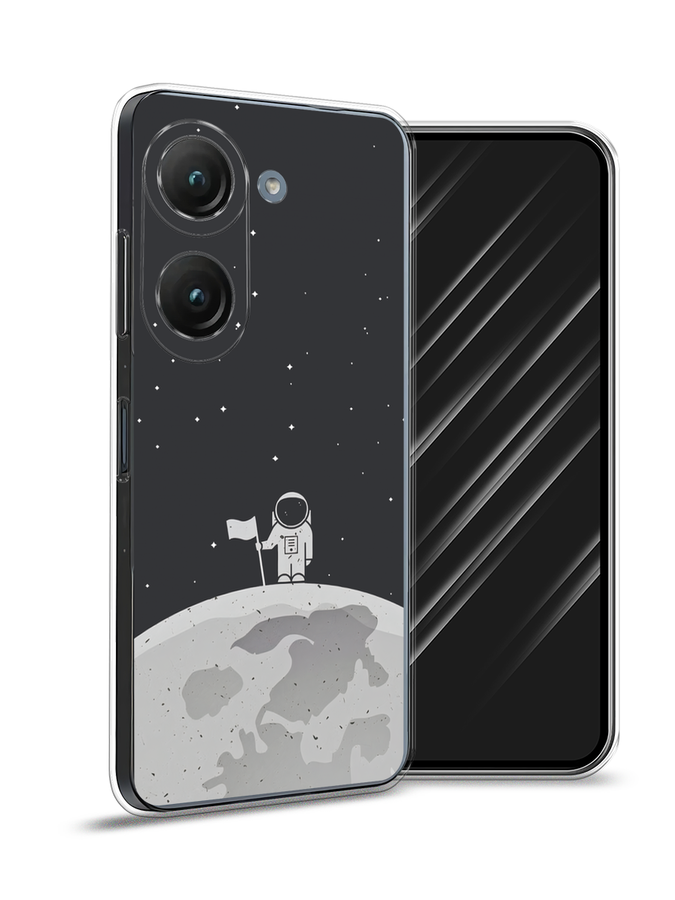 

Чехол Awog на Asus ZenFone 9 "Первый на Луне", Черный, 44850-4