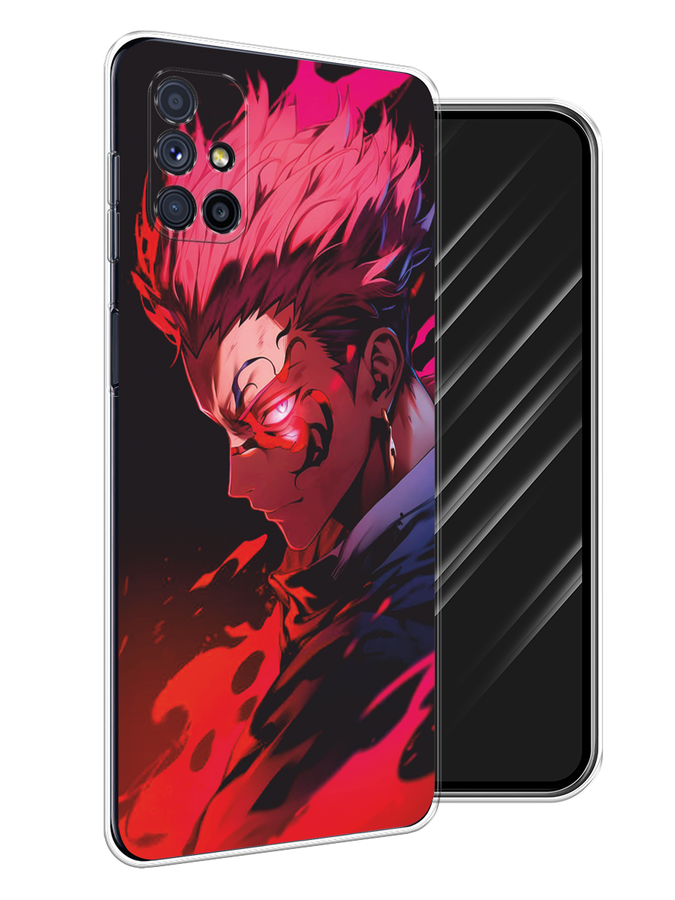 

Чехол Awog на Samsung Galaxy M51 "Взгляд Сукуны", Розовый;красный;черный, 2101550-1