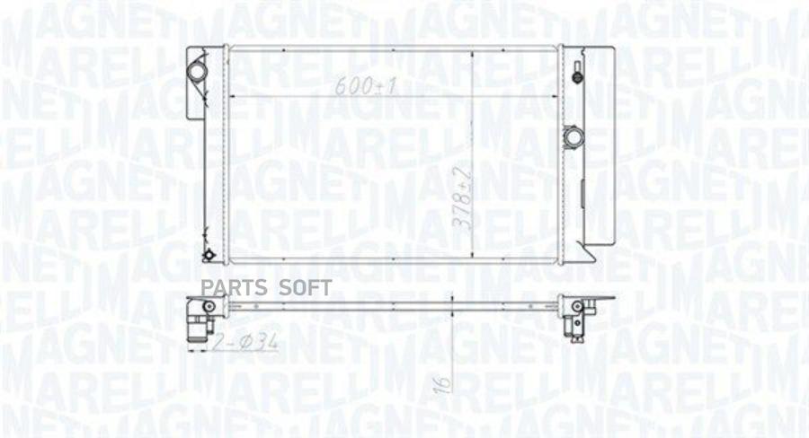 

Радиатор [600X376] Magneti Marelli 350213173100