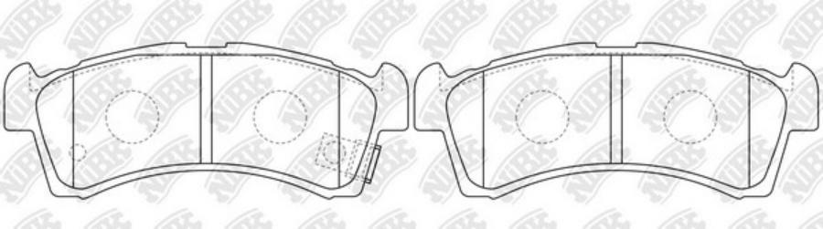 

Тормозные колодки NiBK pn9811