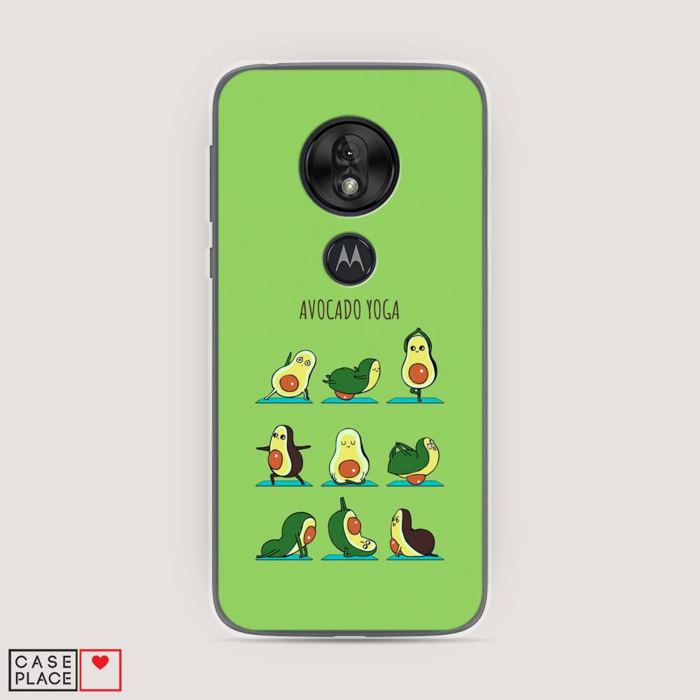 фото Чехол awog "авокадо йога" для motorola moto g7 play