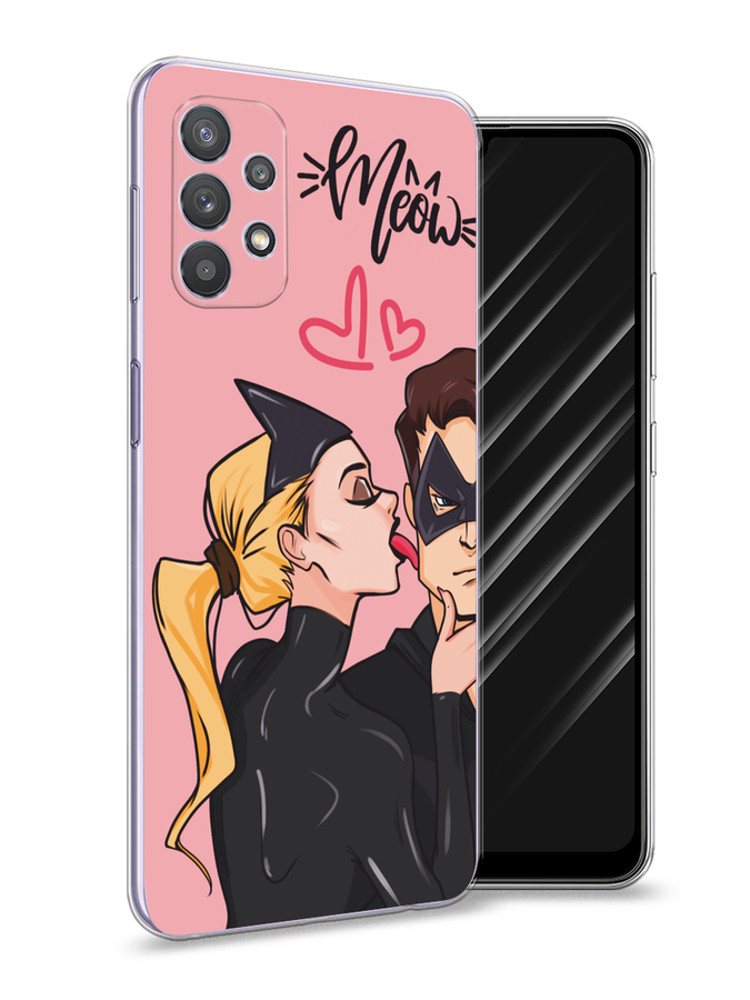 

Чехол Awog на Samsung Galaxy A32 "Kiss of Cat Woman", Розовый;черный;бежевый, 2102050-1