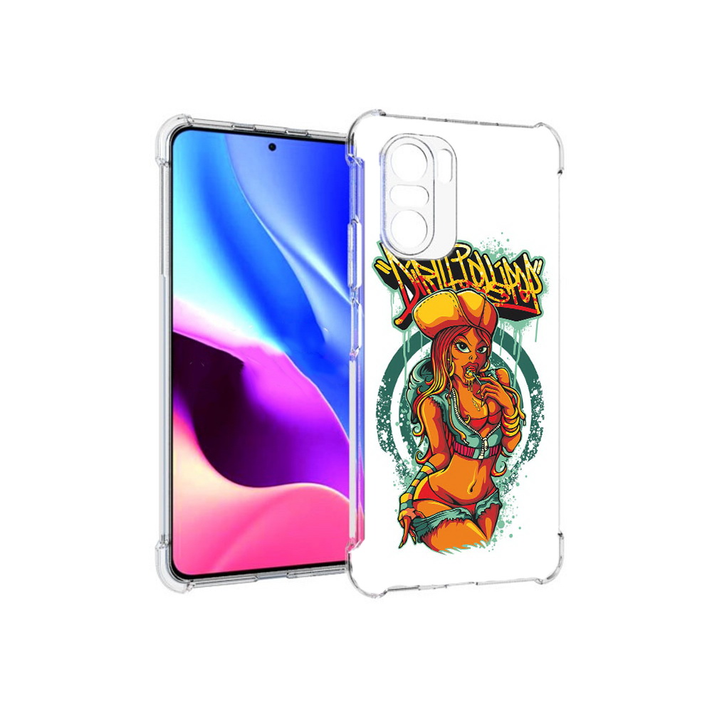 Чехол MyPads Tocco для Xiaomi Redmi K40 нарисованная девушка комикс (PT158239.260.500)