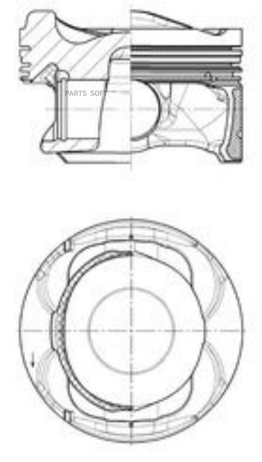 

Поршень KOLBENSCHMIDT 40883600 Dm.79.00x1.2x1.2x2.0 Std