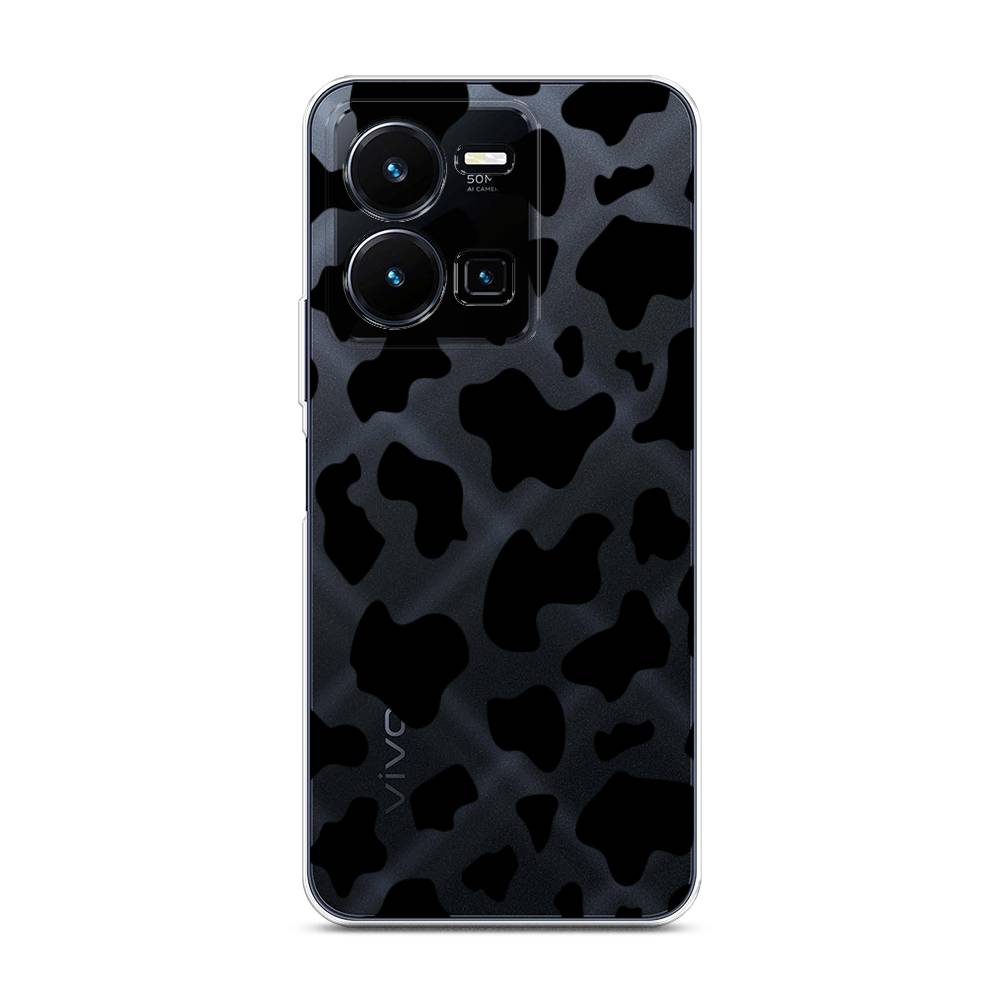 

Чехол Awog на Vivo Y35 4G / Виво Y35 4G "Пятна коровы черные", Черный