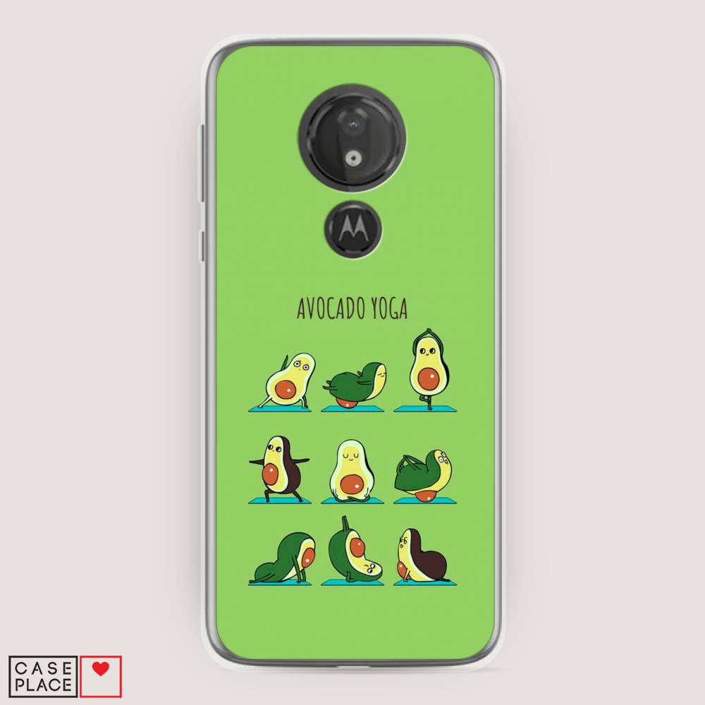 фото Чехол awog "авокадо йога" для motorola moto g7 power