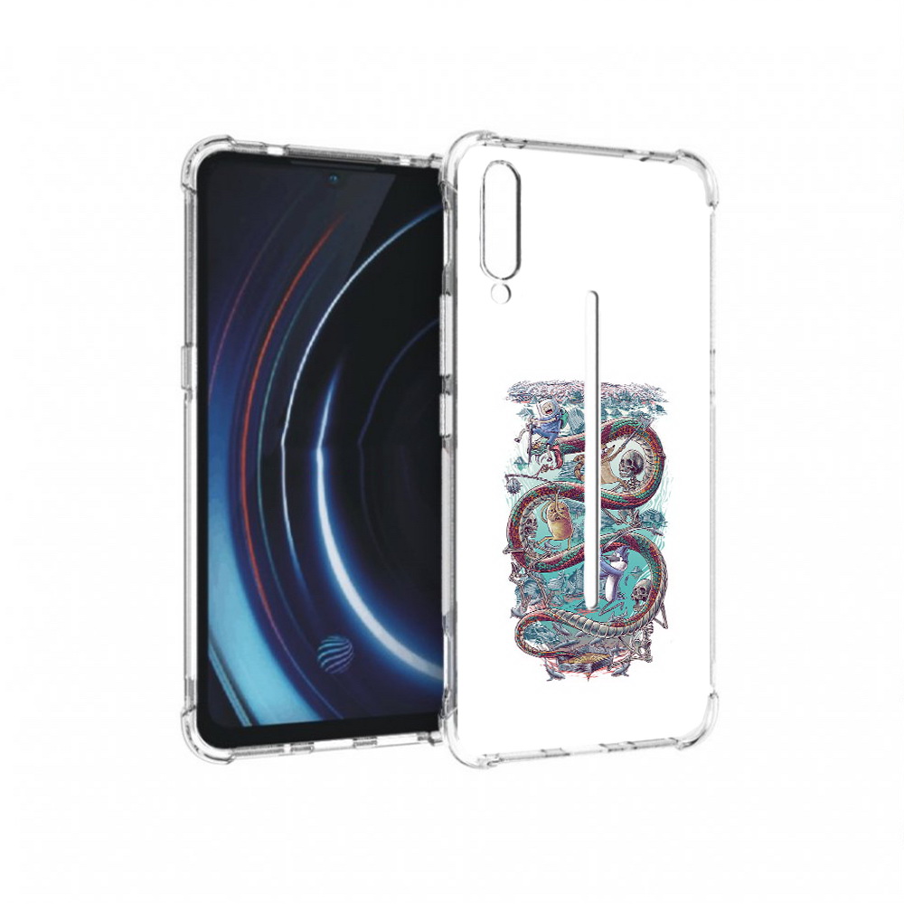 

Чехол MyPads Tocco для Vivo iQOO время приключений страшилка (PT226955.389.280), Прозрачный, Tocco