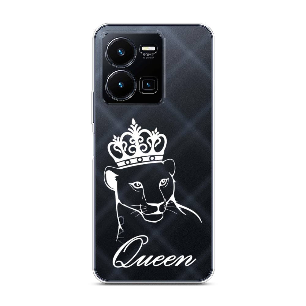

Чехол Awog на Vivo Y35 4G / Виво Y35 4G "Львица королева", Бежевый;прозрачный