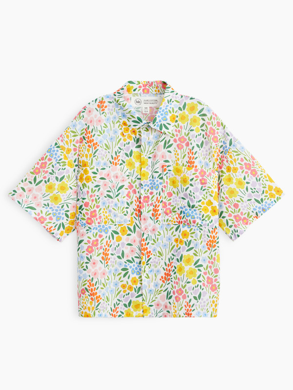 

Рубашка детская Happy Baby 88116, mille-fleurs, 86, Разноцветный, 88116