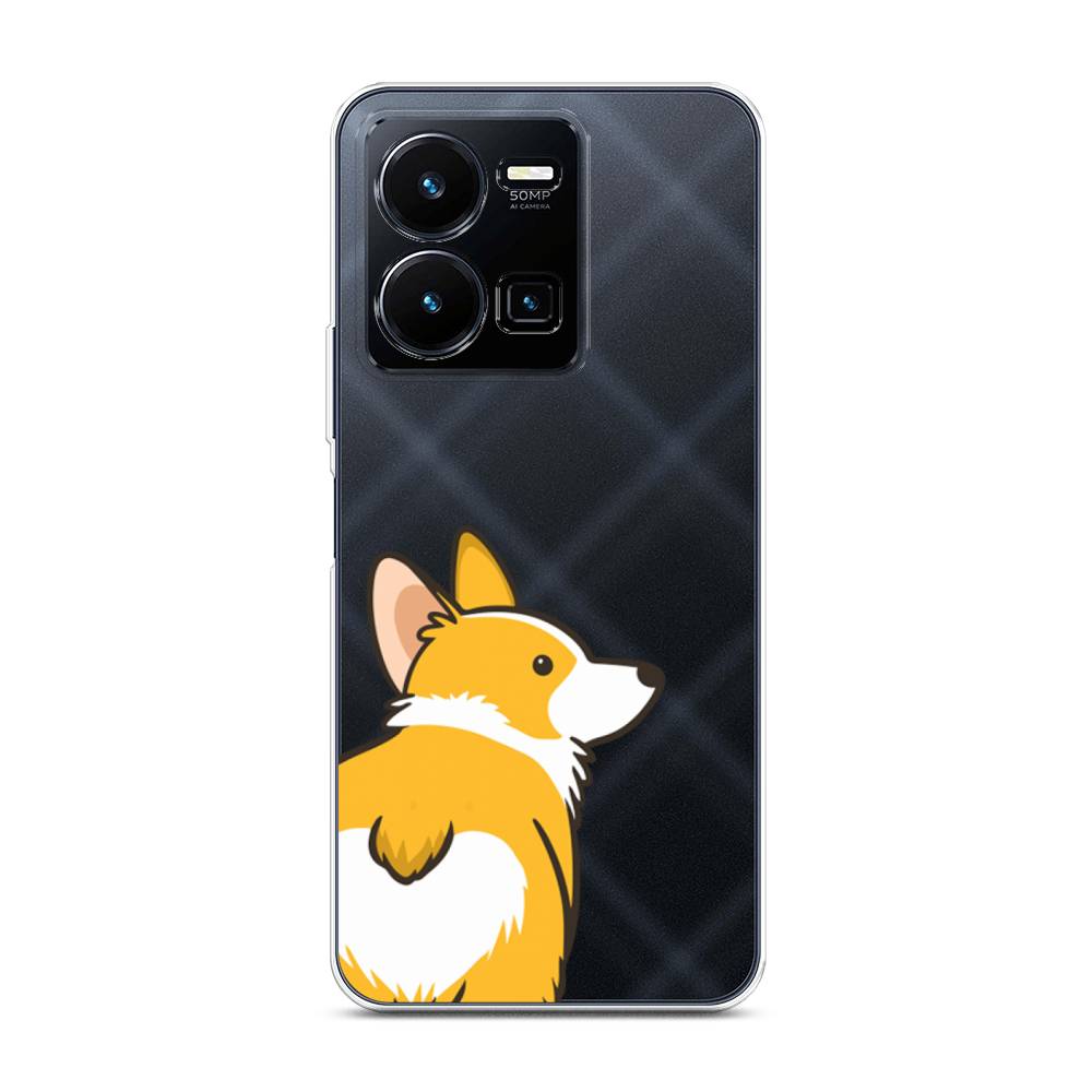

Чехол Awog на Vivo Y35 4G / Виво Y35 4G "Корги следуй за мной", Желтый;бежевый;белый