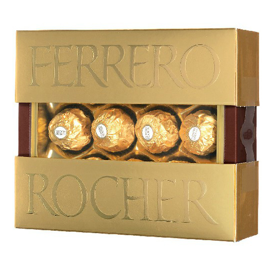 

Шоколадные конфеты Ferrero Rocher Grand с кремовой начинкой и лесными орехами 125 г