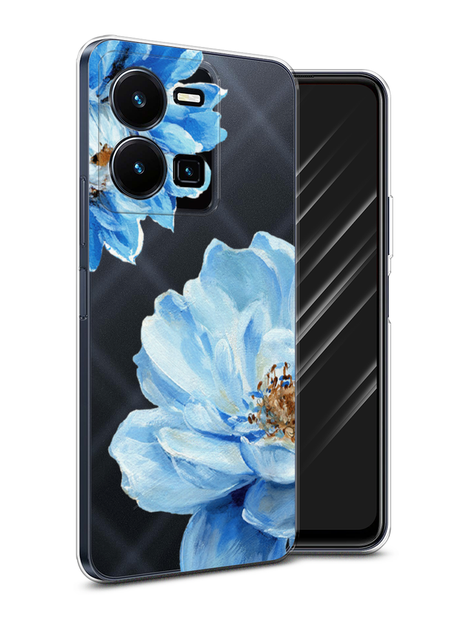 

Чехол Awog на Vivo Y35 4G / Виво Y35 4G "Голубые клематисы", Голубой