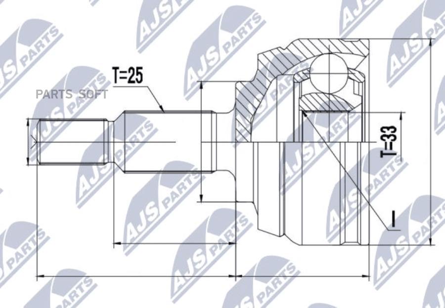 

Шрус Наружный Renault NTY NPZRE044