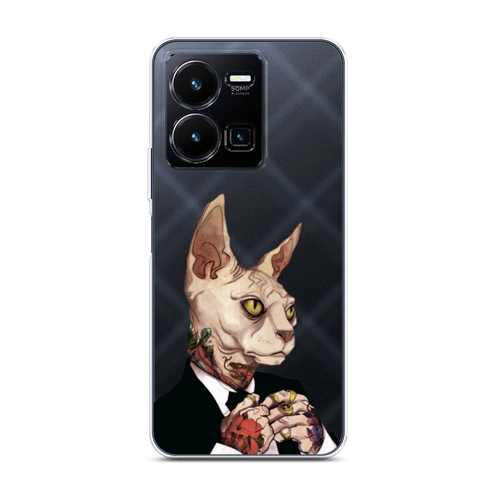 

Чехол Awog на Vivo Y35 4G / Виво Y35 4G "Татуированный сфинкс", Бежевый;черный;красный