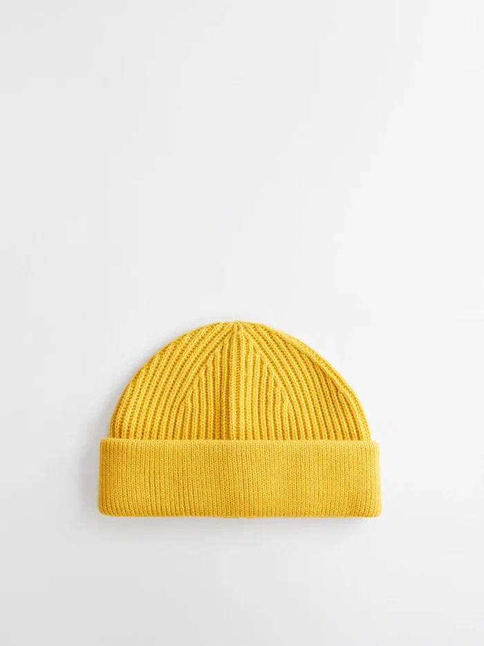 

Шапка бини мужская Befree 2349018023 желтая, р.56, Желтый, 2349018023