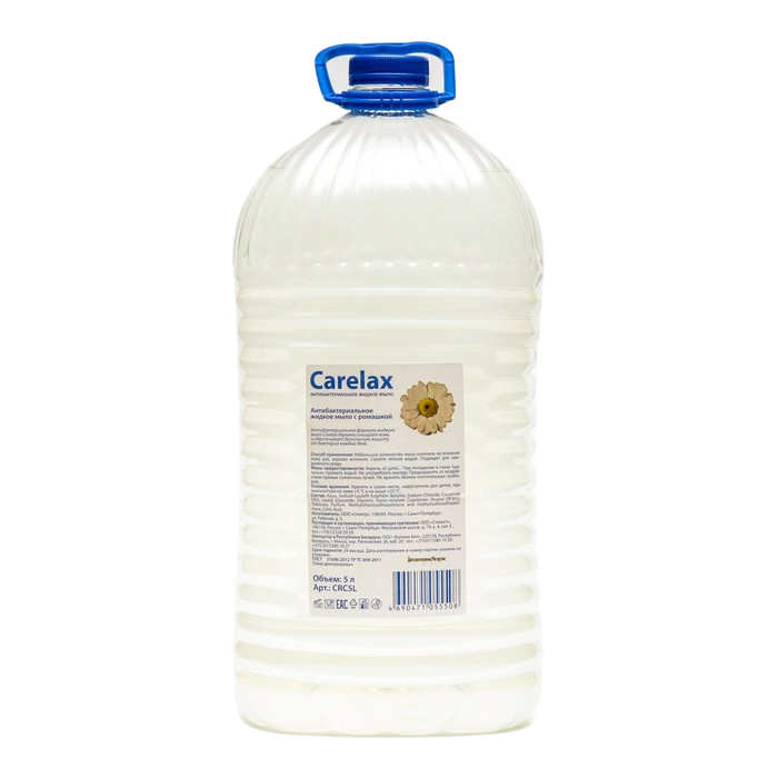Жидкое мыло антибактериальное Carelax, Ромашка 5 л
