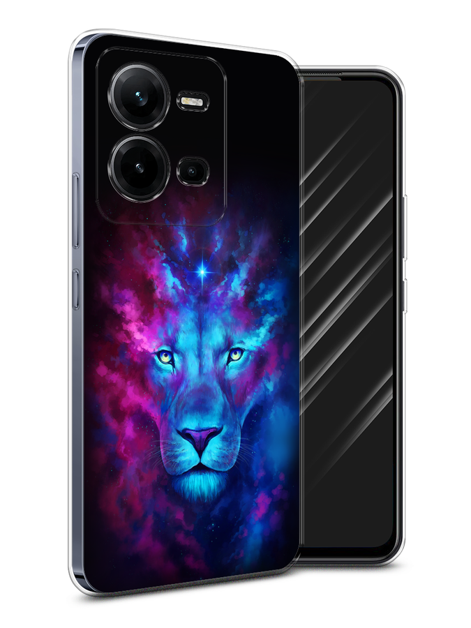 

Чехол Awog на Vivo V25 / Виво V25 "Космический лев", Фиолетовый;голубой