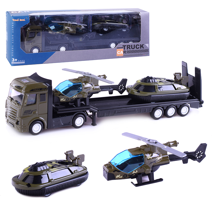 

Автовоз TQ66B-7 "Военный легион" в коробке, Хаки;черный