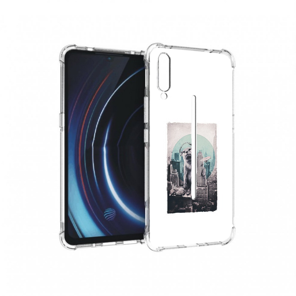 

Чехол MyPads Tocco для Vivo iQOO выдра в городе (PT226955.389.283), Прозрачный, Tocco