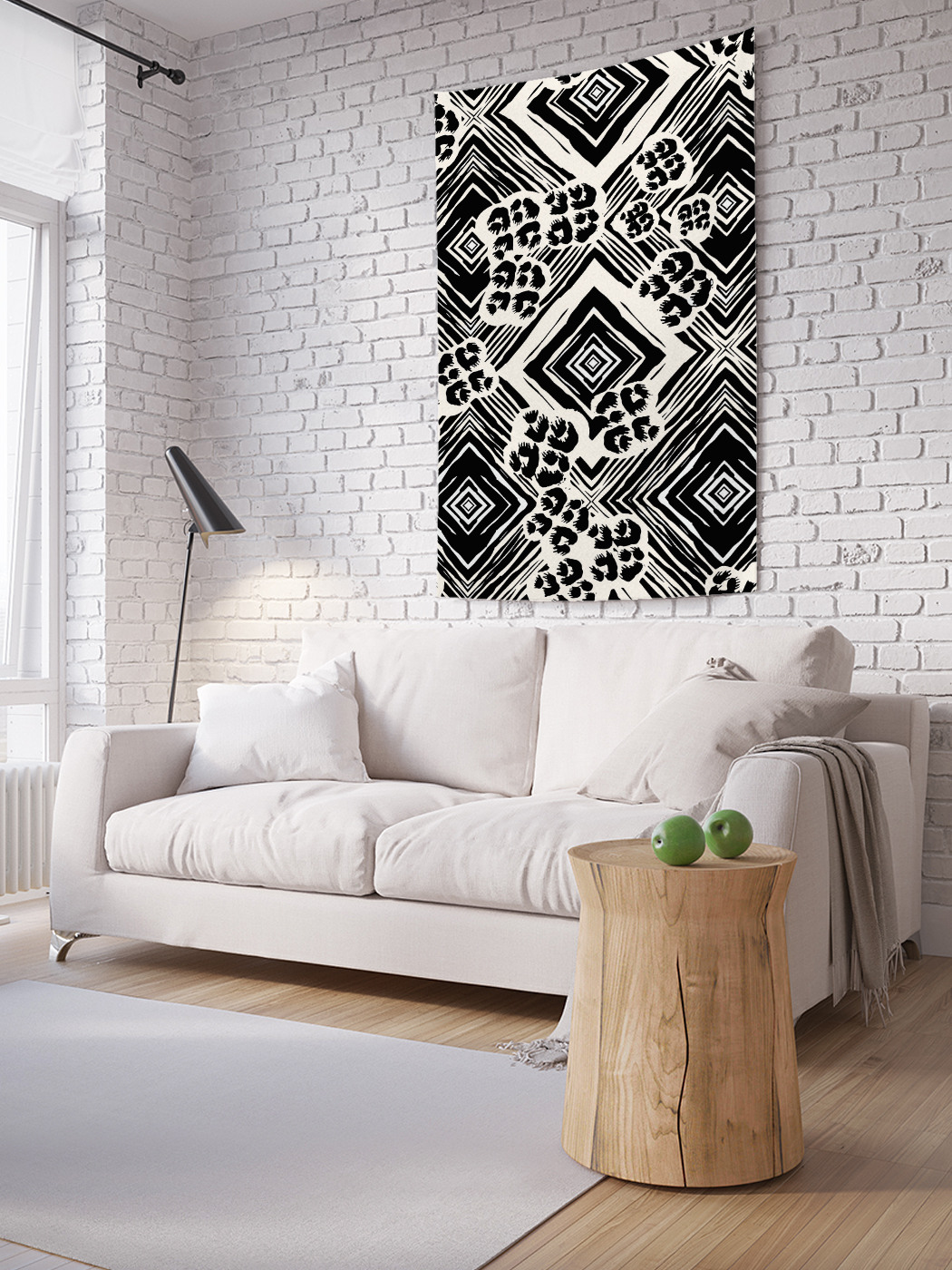 

Вертикальное фотопанно на стену JoyArty Пятна на ромбах 150x200 см, Пятна на ромбах