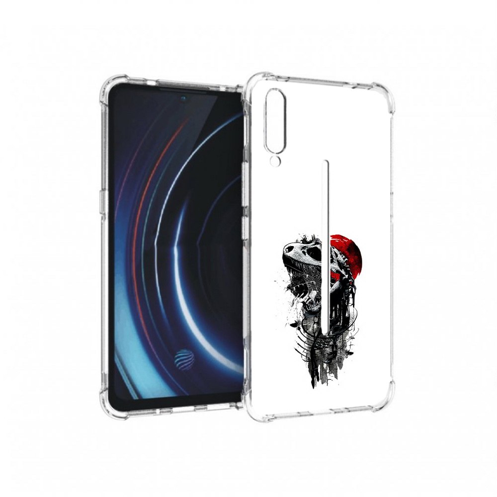 

Чехол MyPads Tocco для Vivo iQOO вымерший динозавр (PT226955.389.284), Прозрачный, Tocco