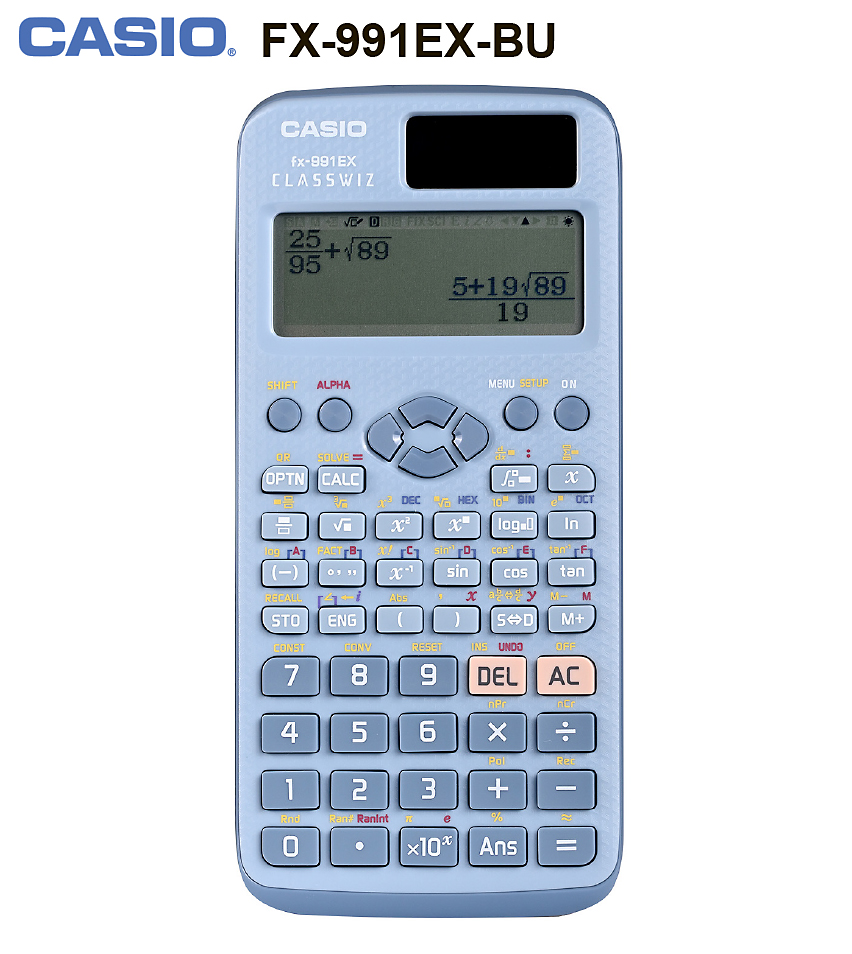 Калькулятор Casio FX-991EX-BU-W-DH непрограммируемый для ОГЭ и ЕГЭ