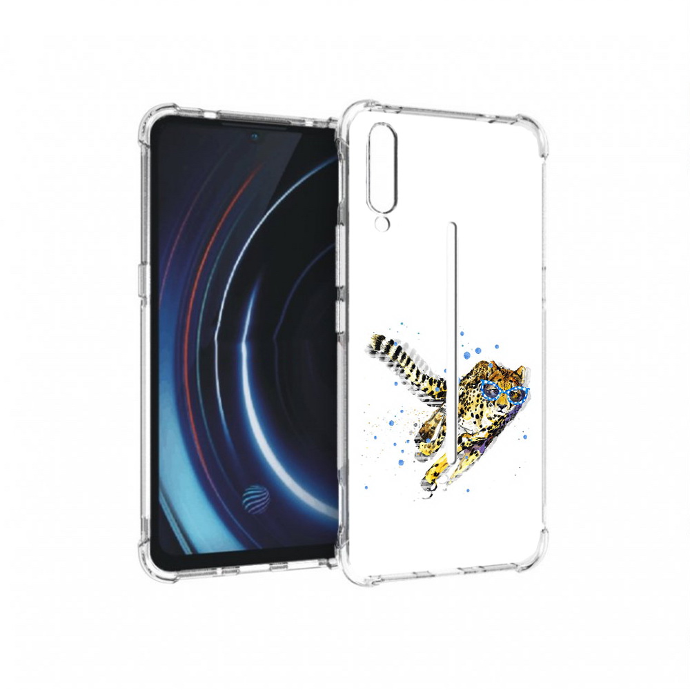 

Чехол MyPads Tocco для Vivo iQOO гепард в очках (PT226955.389.287), Прозрачный, Tocco