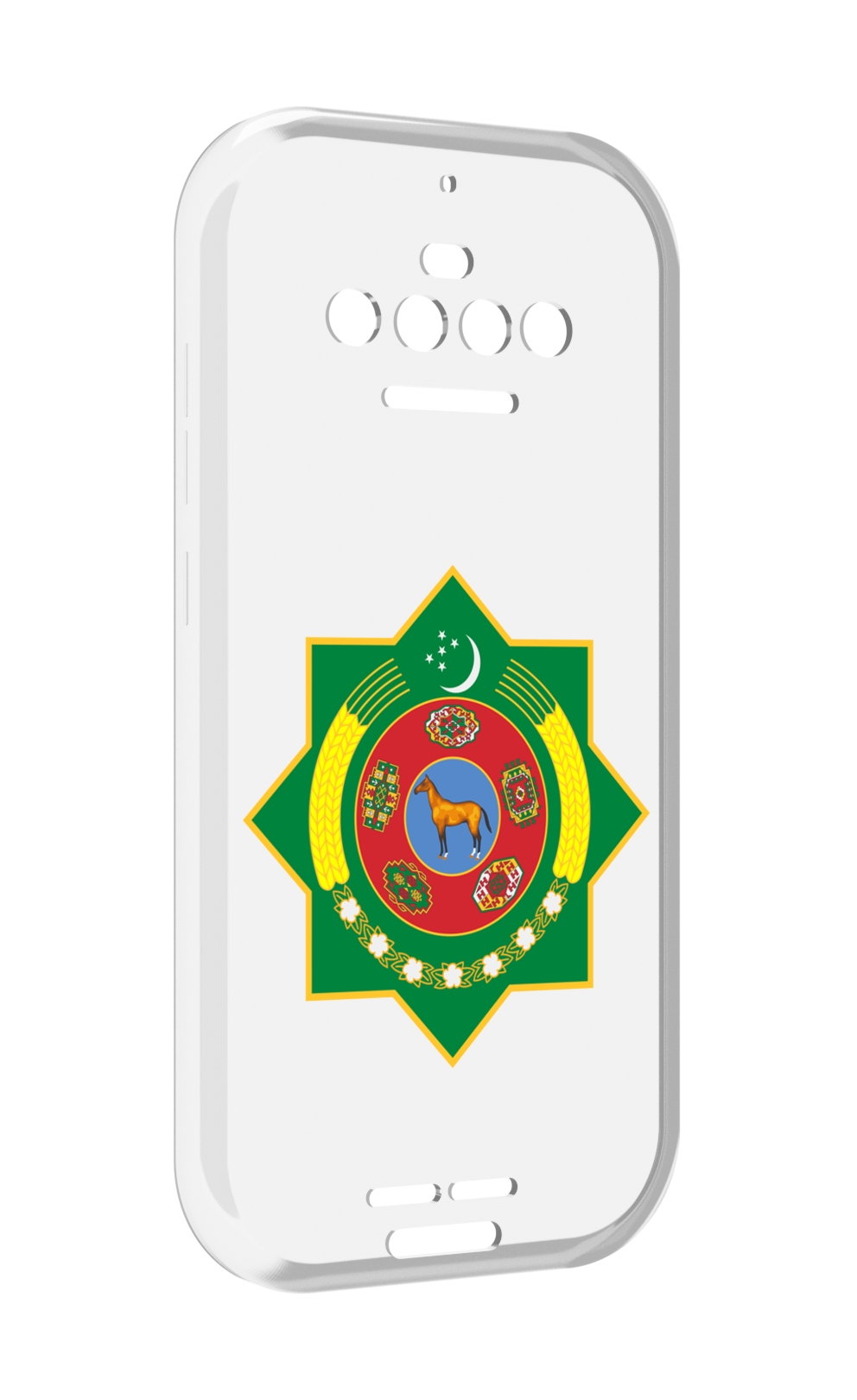 

Чехол MyPads герб-туркменистан для Oukitel F150 R2022, Прозрачный, Tocco