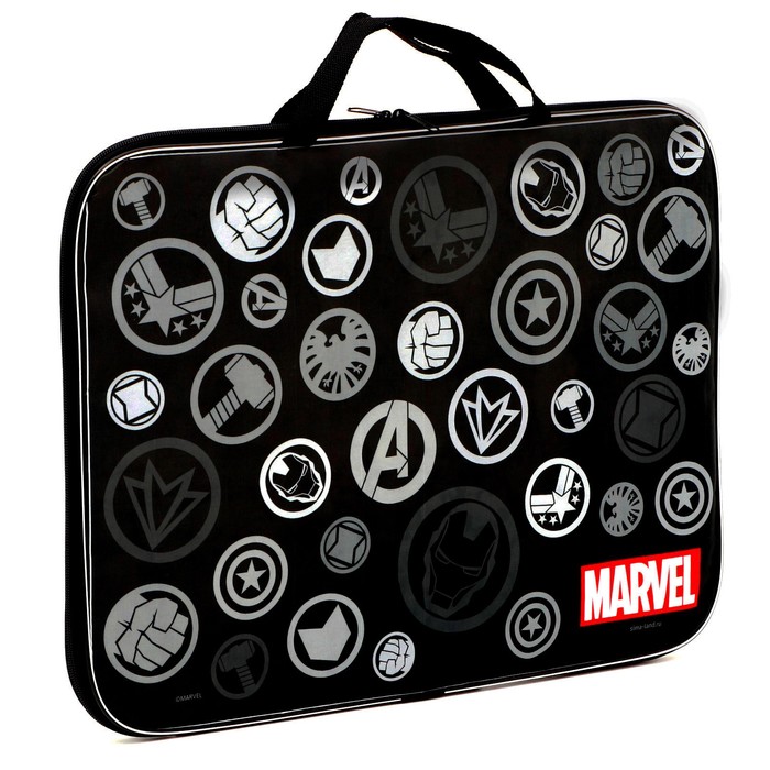 

Папка Marvel Мстители с ручками текстиль А3 470 х 350 х 20 мм, Черный