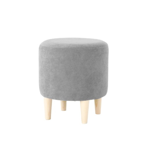 

Пуф круглый IVAMEBEL на деревянных ножках, серый, Пушка 5