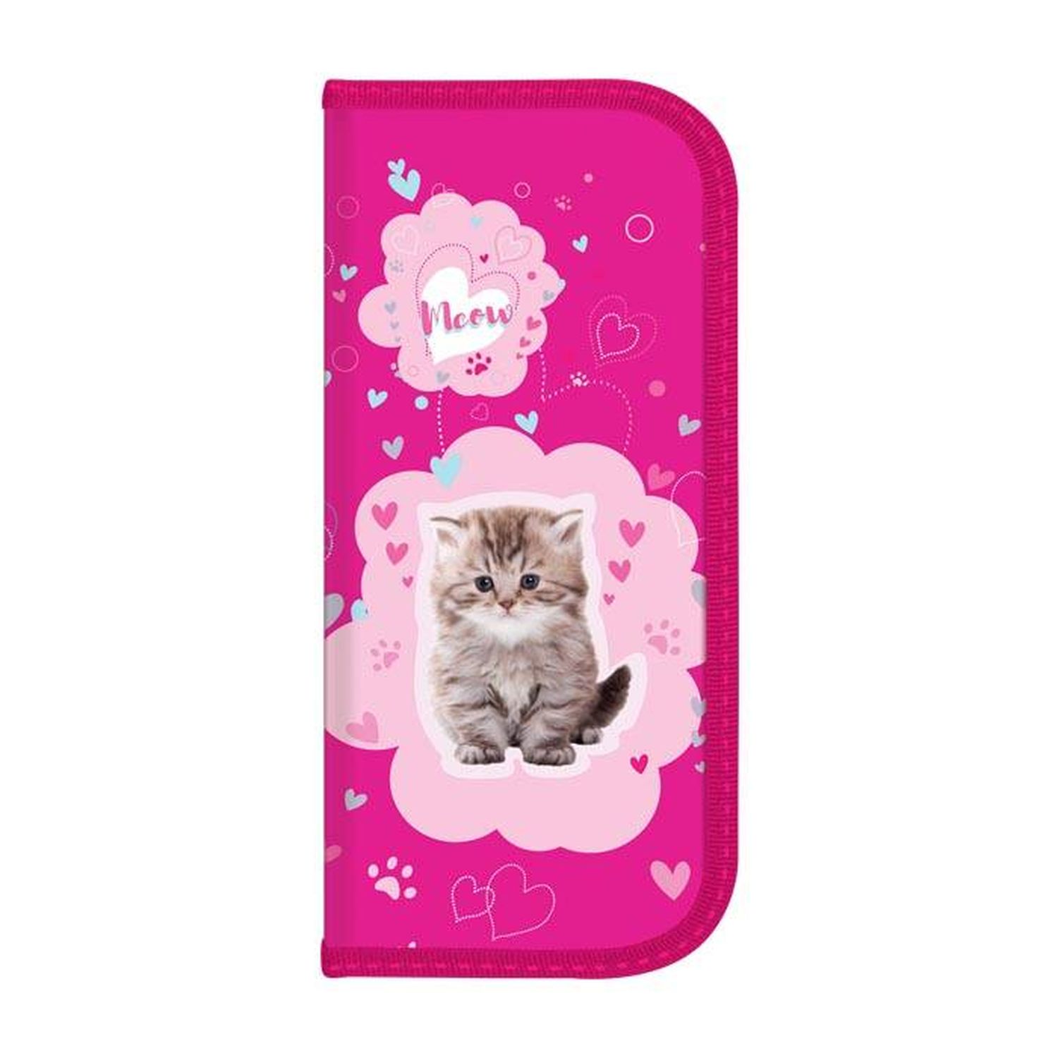 

Пенал School Формат Маленький котик, розовый