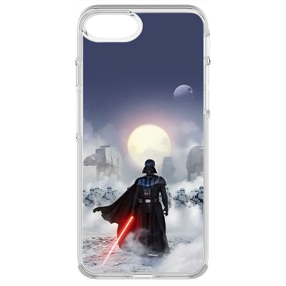 

Чехол-накладка Krutoff Clear Case Звездные Войны. Дарт Вейдер для iPhone 8, Прозрачный