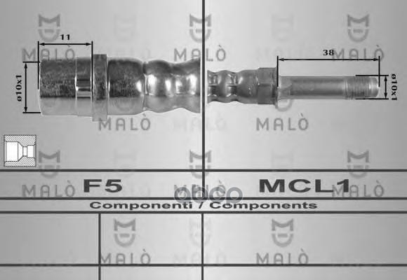 

Шланг Тормозной Malo арт. 8931