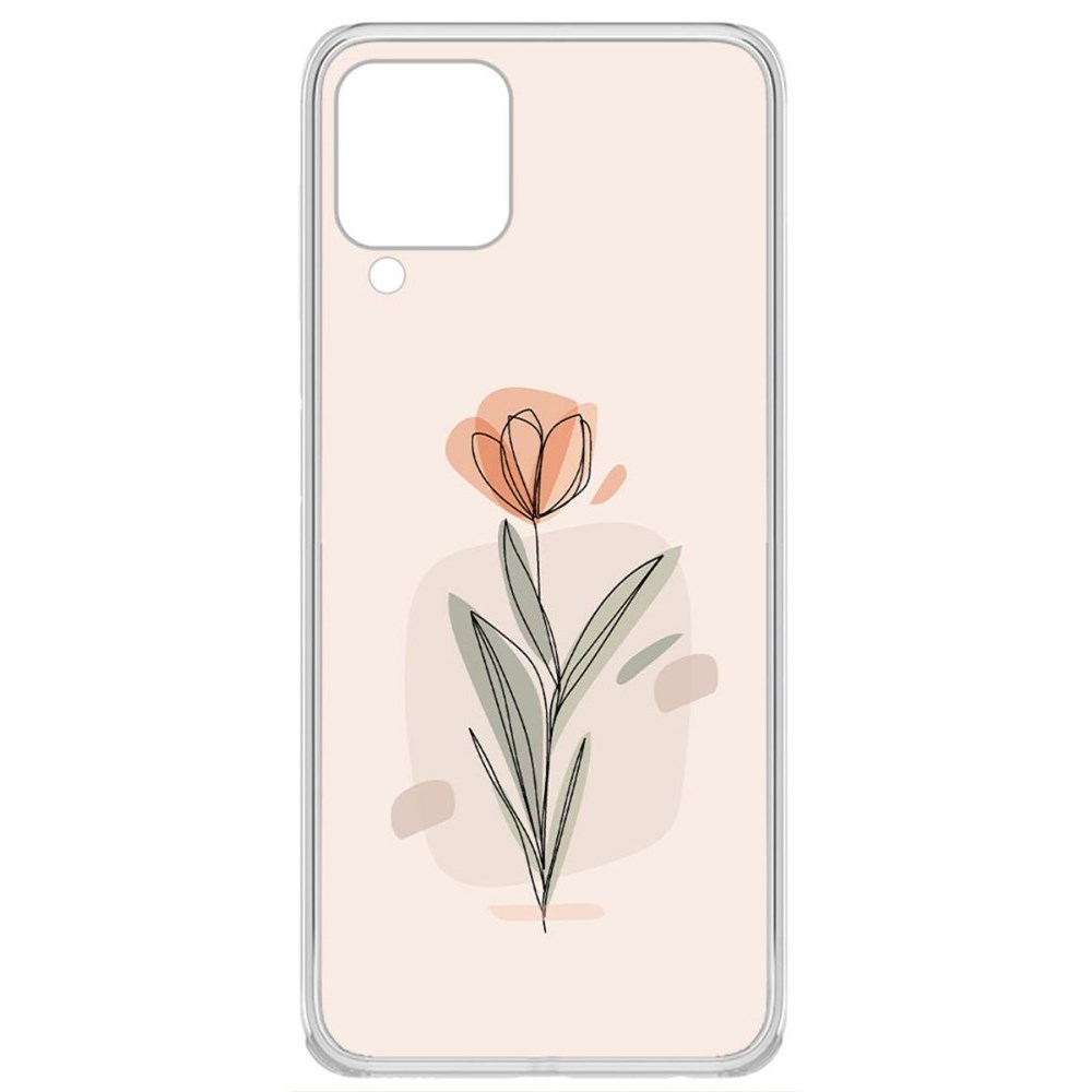 

Чехол-накладка Krutoff Clear Case Тюльпан для Samsung Galaxy A22 4G (A225), Прозрачный
