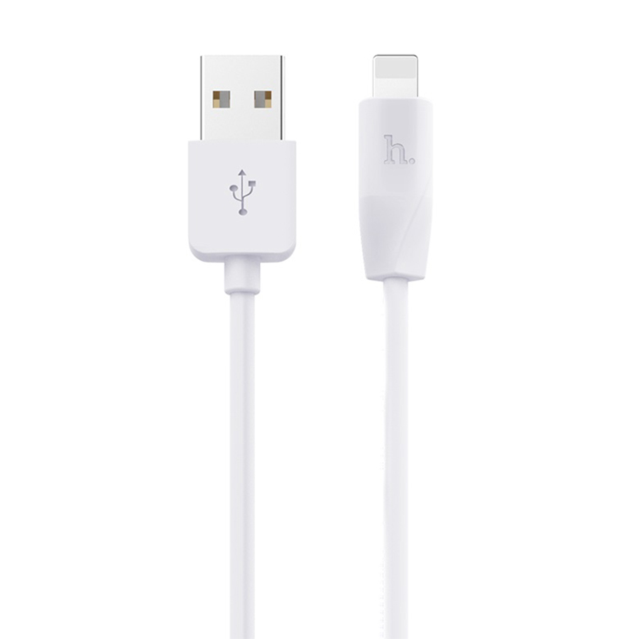 

Кабель Hoco X1 Rapid USB - Lightning, 2.1 A, 1 м, белый, X1 Rapid