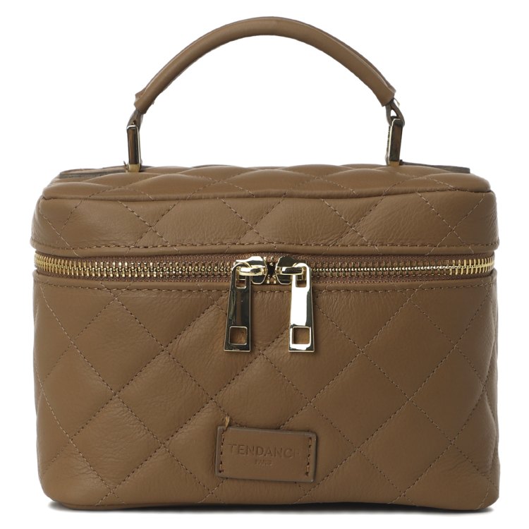 Косметичка женская Tendance BC780 серо-коричневая, 13x19x11 см