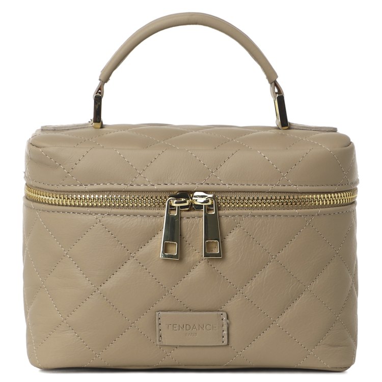

Косметичка женская Tendance BC780 серо-бежевая, 13x19x11 см, Бежевый, BC780