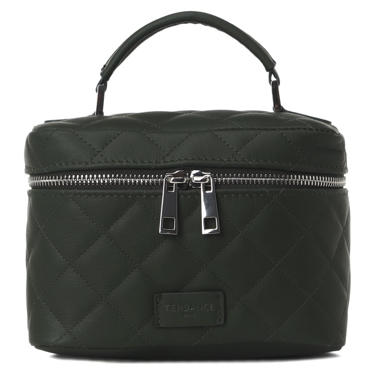 Косметичка женская Tendance BC780 темно-зеленая, 13x19x11 см