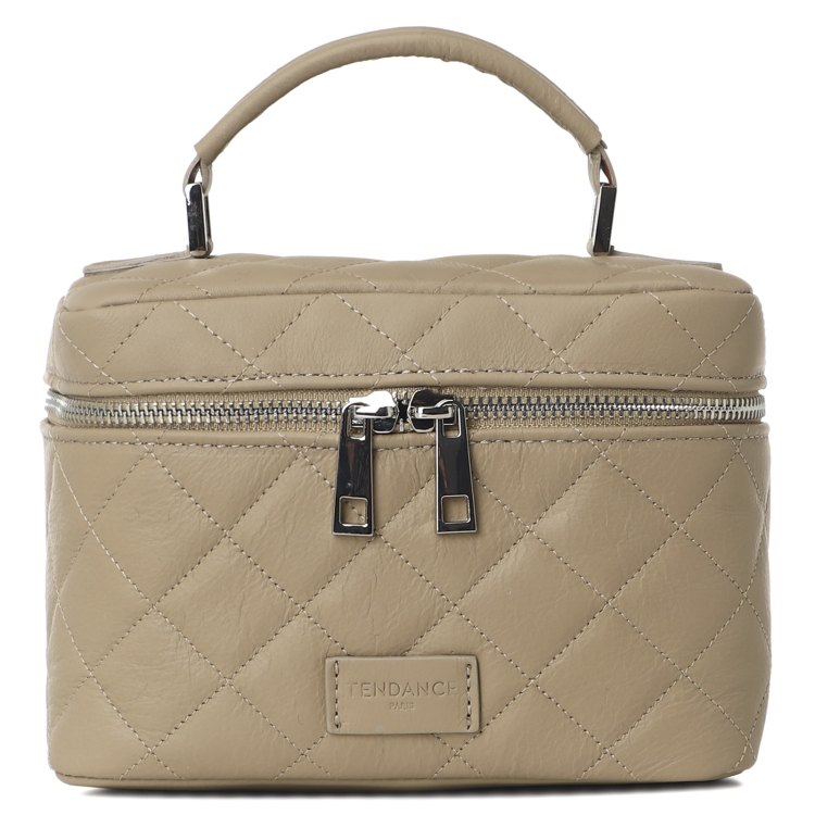 

Косметичка женская Tendance BC780 серо-бежевая, 13x19x11 см, Бежевый, BC780