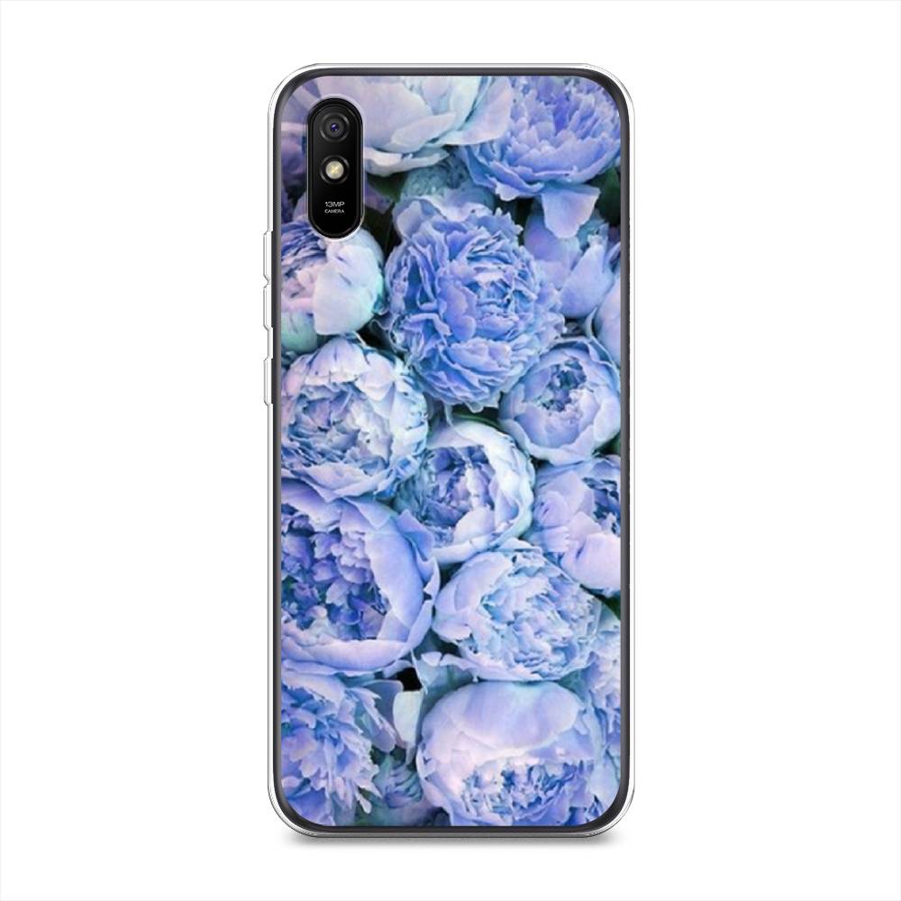 

Чехол Awog на Xiaomi Redmi 9A "Пионы голубые", Разноцветный, 38950-8