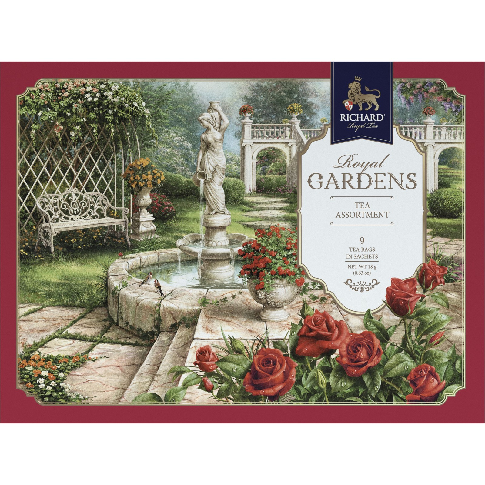 фото Набор чая richard royal gardens/tea assortiment, 9 сашетов, 3 вида