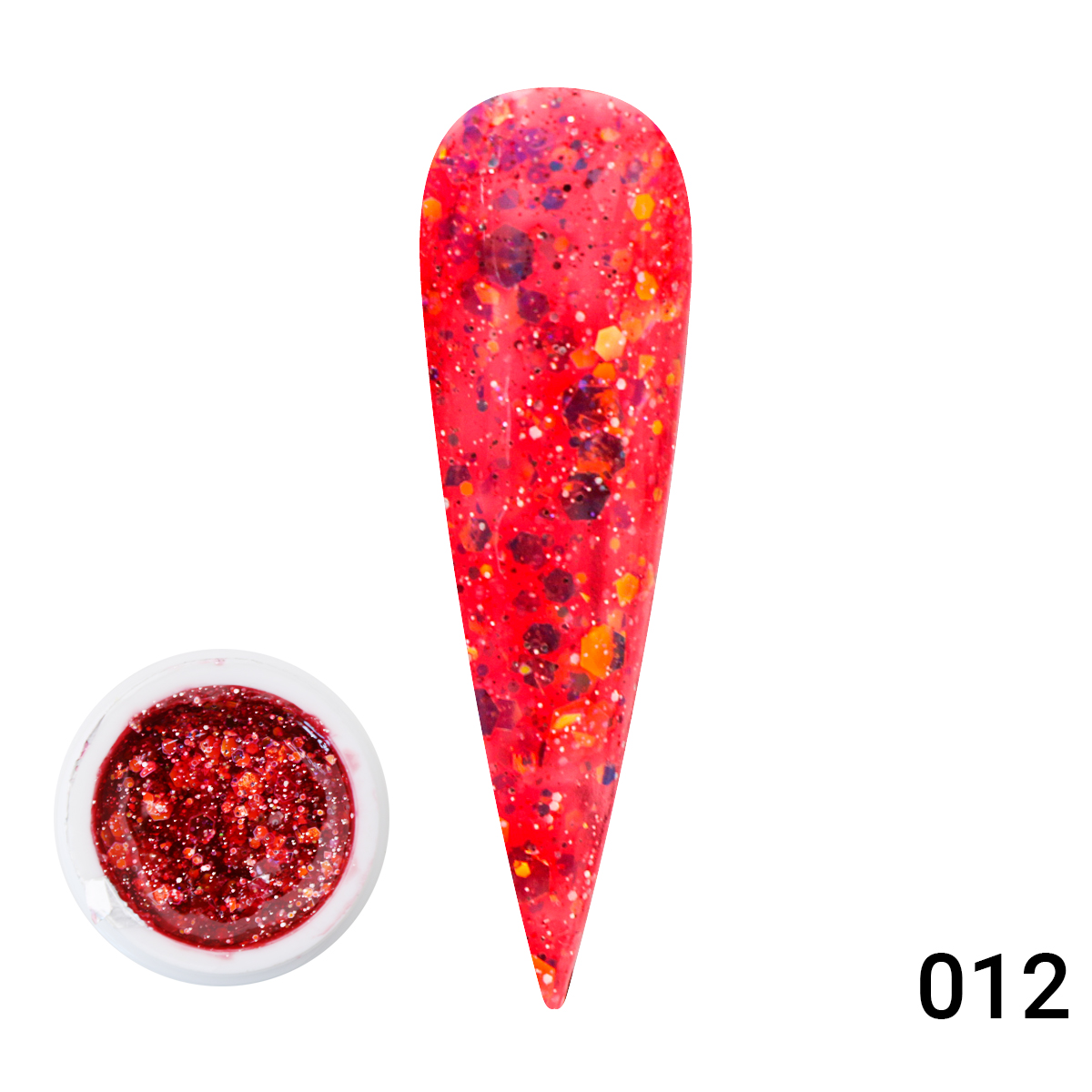 фото Гель-лак diamond painting glitter gel global fashion 12