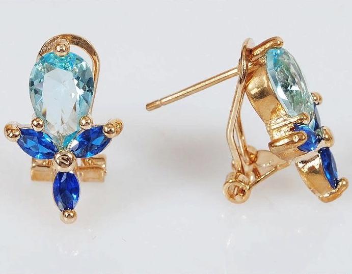 

Серьги из ювелирного сплава Lotus Jewelry 3023E-16sz, шпинель/фианит, 3023E-16sz