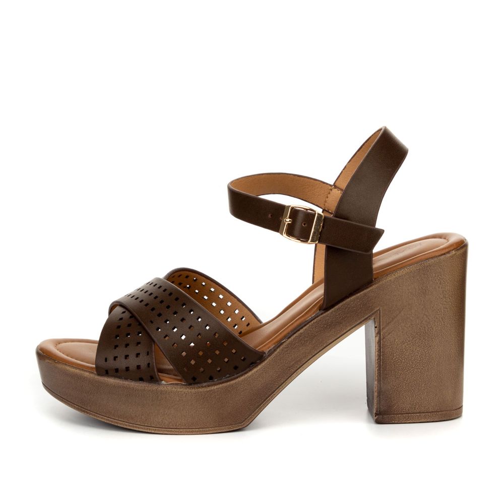 фото Босоножки женские instreet 268-21wa-014ss коричневые 36 ru