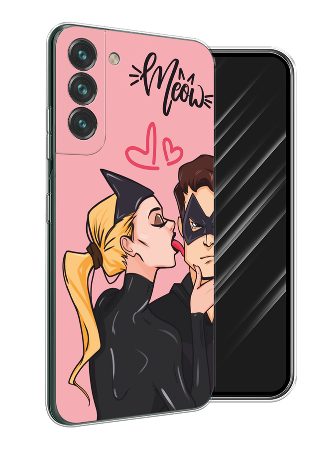 

Чехол Awog на Samsung Galaxy S22 "Kiss of Cat Woman", Розовый;черный;бежевый, 2103850-1