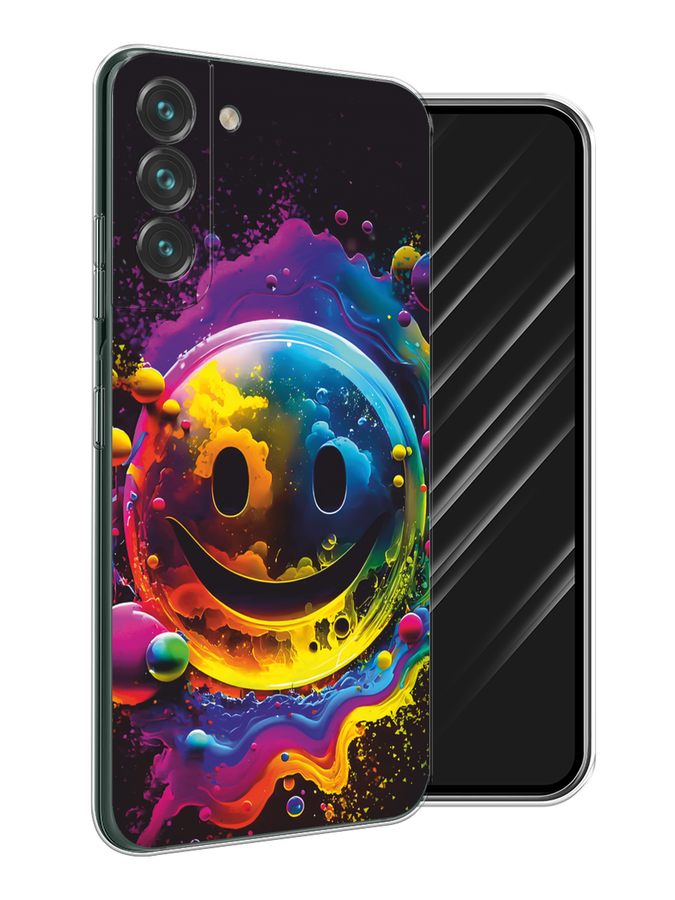 

Чехол Awog на Samsung Galaxy S22 "Кислотный смайл", Фиолетовый;желтый;синий, 2103850-1