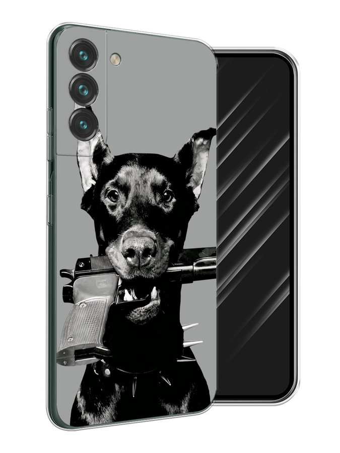 

Чехол Awog на Samsung Galaxy S22 "Доберман", Серый, 2103850-1