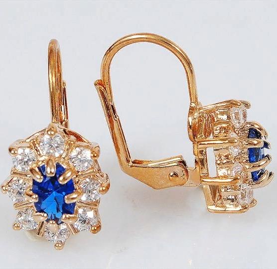 

Серьги из бижутерного сплава Lotus Jewelry 39E-41sz, шпинель/циркон, 39E-41sz