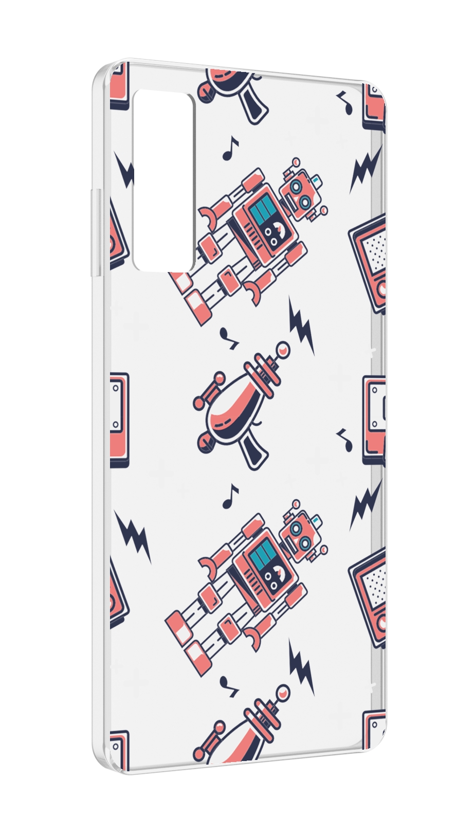 

Чехол MyPads мини-роботы для TCL 20 5G, Прозрачный, Tocco