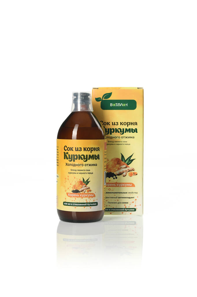 

Сок 100% из корня куркумы Vитамин, 450 мл